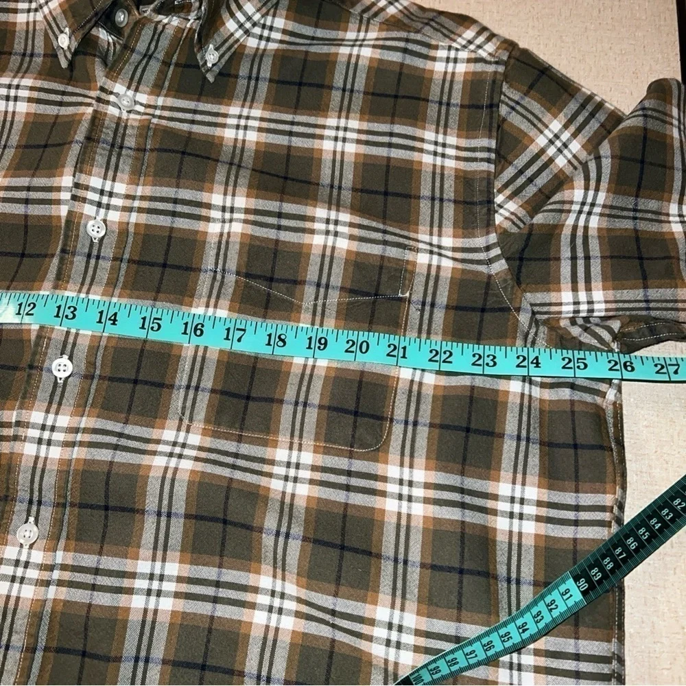 Natural BasiX Men's Cotton Button Down plaid long sleeve Shirt- Checkered XL.